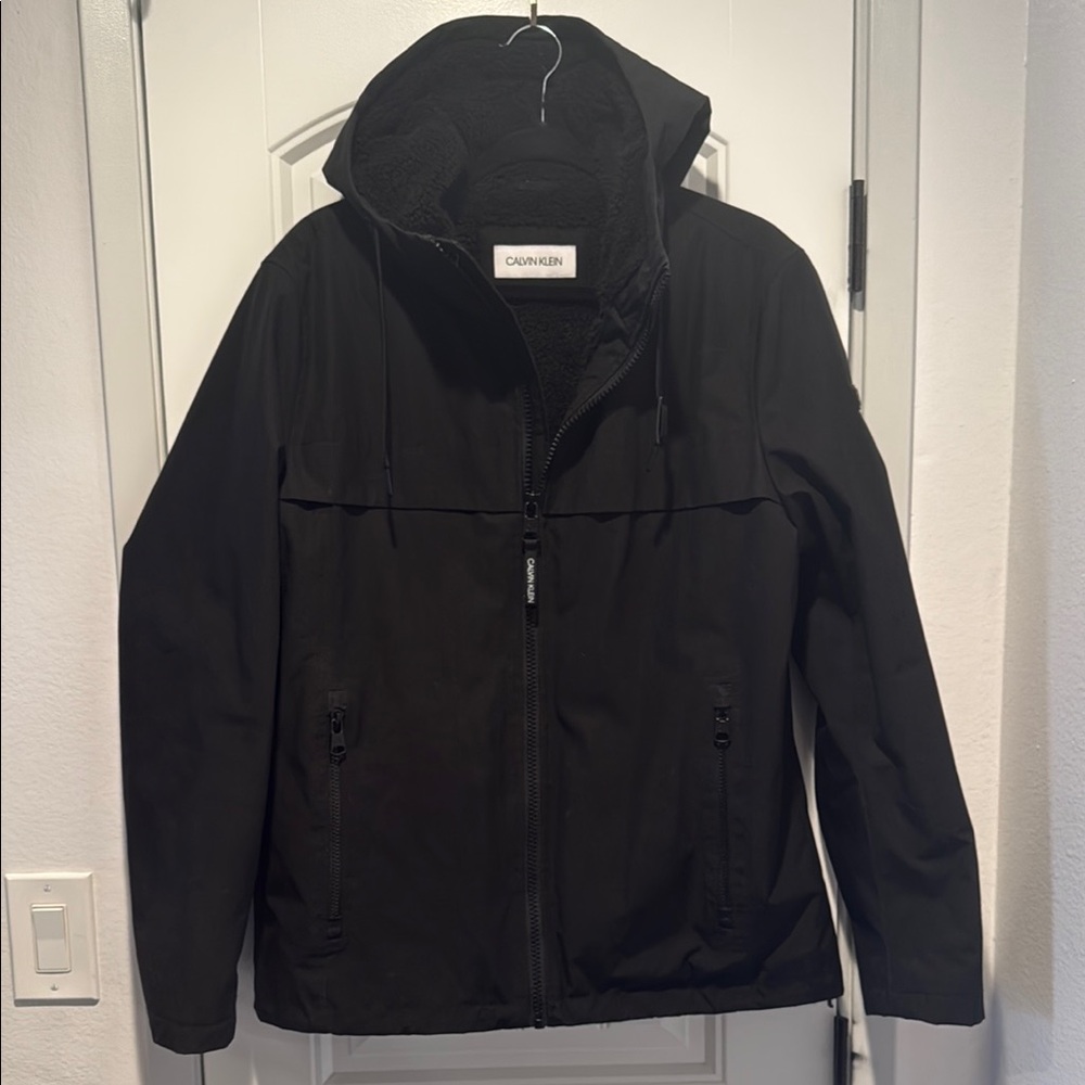 Calvin Klein Black Men's Jacket Fully lined Like new